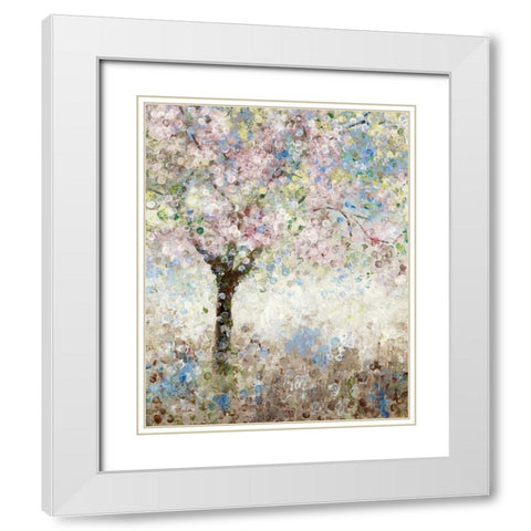 Cherry Blossoms I White Modern Wood Framed Art Print with Double Matting by Craven, Katrina