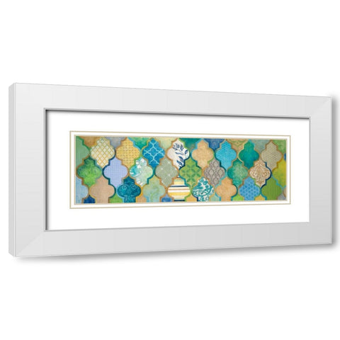 Moroccan Light I White Modern Wood Framed Art Print with Double Matting by Tava Studios