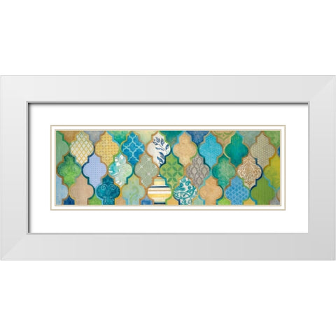 Moroccan Light I White Modern Wood Framed Art Print with Double Matting by Tava Studios
