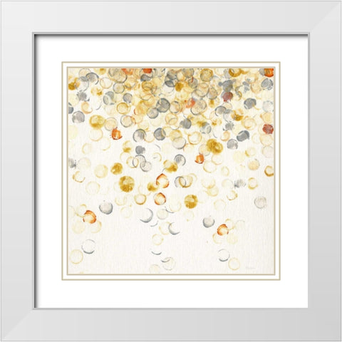 Golden Tones White Modern Wood Framed Art Print with Double Matting by Craven, Katrina