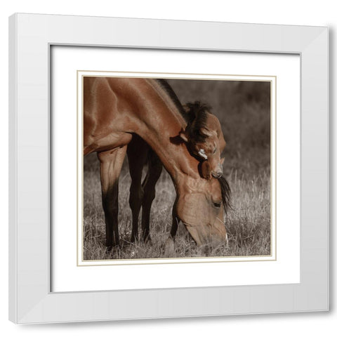 Unbroken Bond White Modern Wood Framed Art Print with Double Matting by Van de Goor, Lars