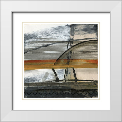 Brown Settlement I White Modern Wood Framed Art Print with Double Matting by Jill, Susan