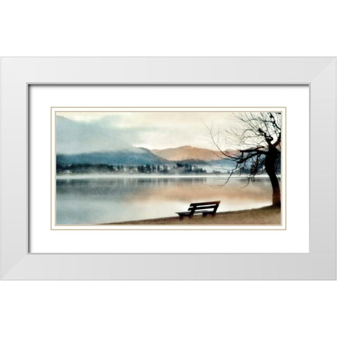 Inner Peace White Modern Wood Framed Art Print with Double Matting by Weisz, Irene