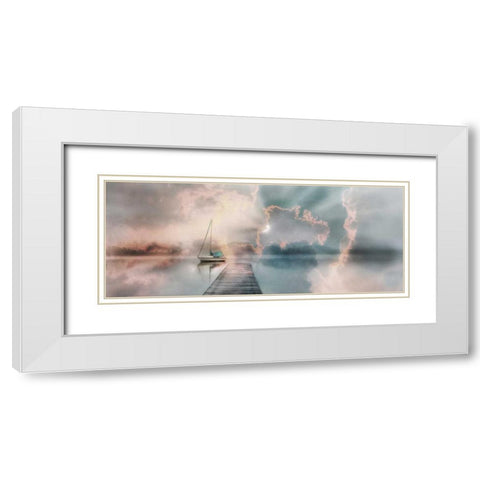 Morning Surprise White Modern Wood Framed Art Print with Double Matting by Weisz, Irene