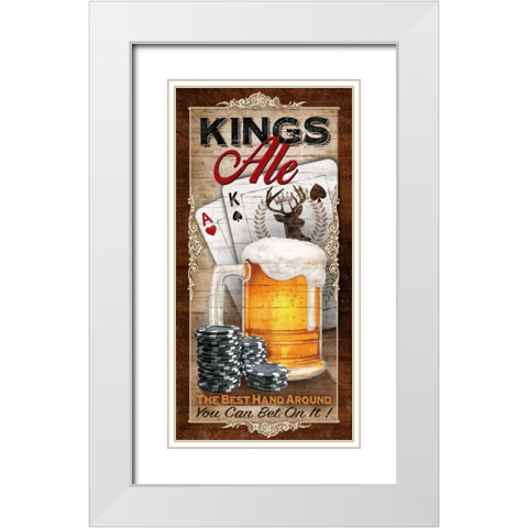 Kings Ale White Modern Wood Framed Art Print with Double Matting by Knutsen, Conrad