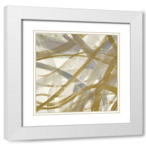 Just Dance I White Modern Wood Framed Art Print with Double Matting by Jill, Susan