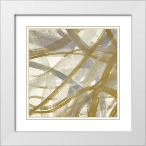 Just Dance I White Modern Wood Framed Art Print with Double Matting by Jill, Susan