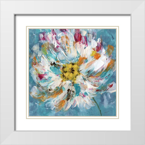 Happy Moment White Modern Wood Framed Art Print with Double Matting by Craven, Katrina