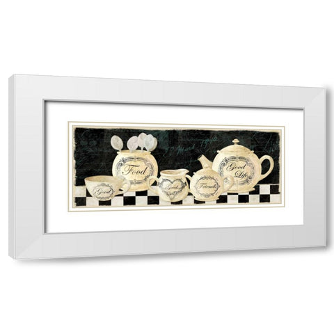 Heart of the Home White Modern Wood Framed Art Print with Double Matting by Robinson, Carol
