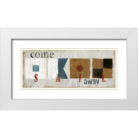 Nautical Sail White Modern Wood Framed Art Print with Double Matting by Robinson, Carol