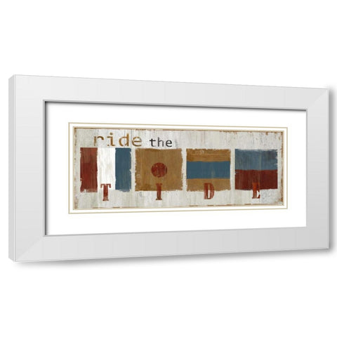 Nautical Tide White Modern Wood Framed Art Print with Double Matting by Robinson, Carol