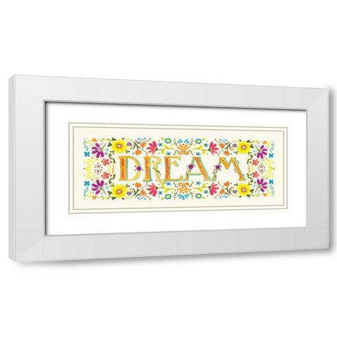 Dream White Modern Wood Framed Art Print with Double Matting by Robinson, Carol