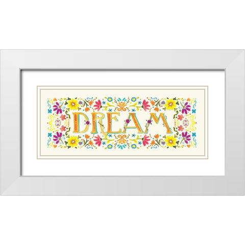 Dream White Modern Wood Framed Art Print with Double Matting by Robinson, Carol