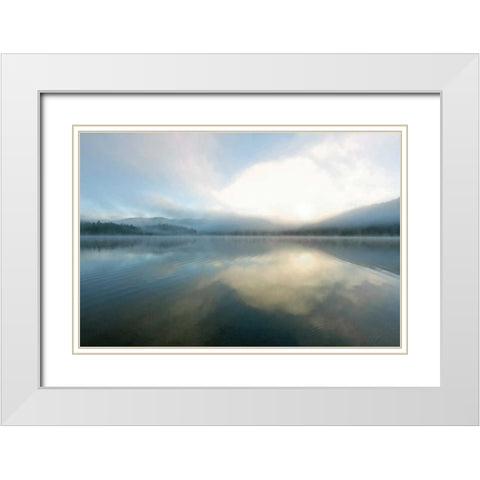 Honeymoon White Modern Wood Framed Art Print with Double Matting by Delimont, Danita