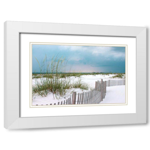 Sunset Isle II White Modern Wood Framed Art Print with Double Matting by Delimont, Danita