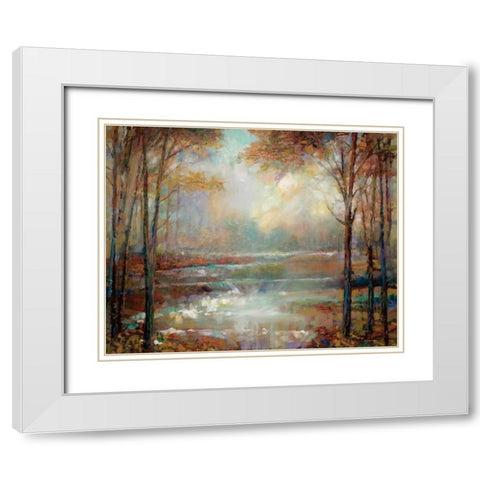 Magical Spring White Modern Wood Framed Art Print with Double Matting by Manning, Ruane