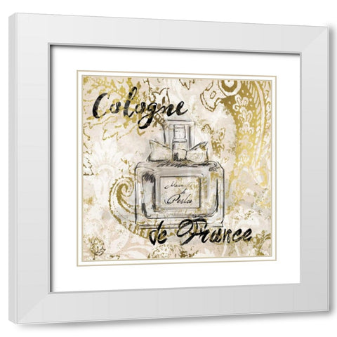 Cologne de France White Modern Wood Framed Art Print with Double Matting by Robinson, Carol