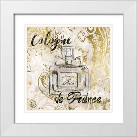 Cologne de France White Modern Wood Framed Art Print with Double Matting by Robinson, Carol