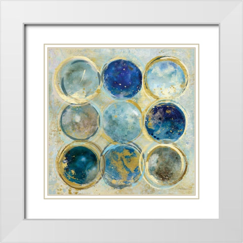 Alignment II White Modern Wood Framed Art Print with Double Matting by Robinson, Carol