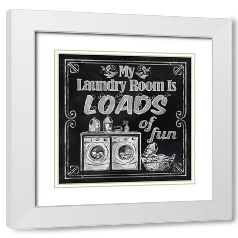 Loads of Fun White Modern Wood Framed Art Print with Double Matting by Knutsen, Conrad