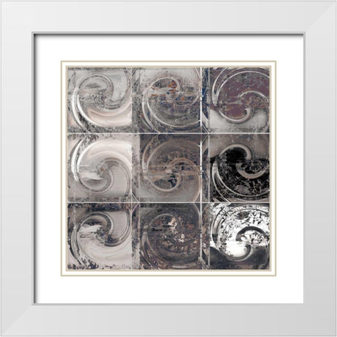 Every Which Way White Modern Wood Framed Art Print with Double Matting by Calascibetta, Mike
