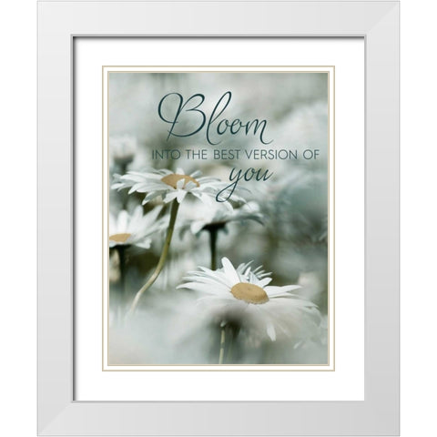 Bloom White Modern Wood Framed Art Print with Double Matting by Delimont, Danita