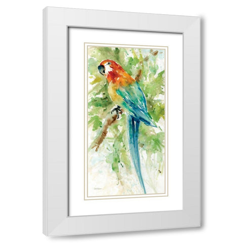 Island Beauty II White Modern Wood Framed Art Print with Double Matting by Robinson, Carol