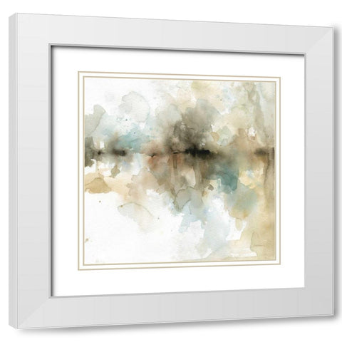 Island Mist II White Modern Wood Framed Art Print with Double Matting by Robinson, Carol