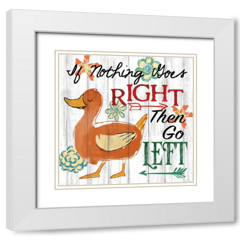 If Nothing Goes White Modern Wood Framed Art Print with Double Matting by Knutsen, Conrad