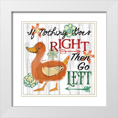 If Nothing Goes White Modern Wood Framed Art Print with Double Matting by Knutsen, Conrad