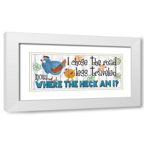 The Road Less White Modern Wood Framed Art Print with Double Matting by Knutsen, Conrad