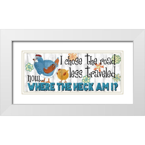 The Road Less White Modern Wood Framed Art Print with Double Matting by Knutsen, Conrad