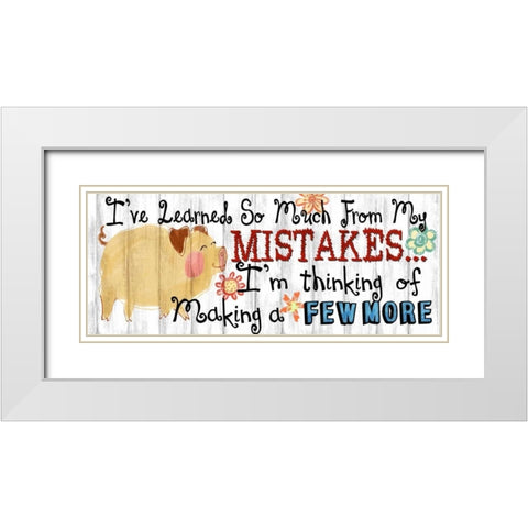 Ive Learned White Modern Wood Framed Art Print with Double Matting by Knutsen, Conrad