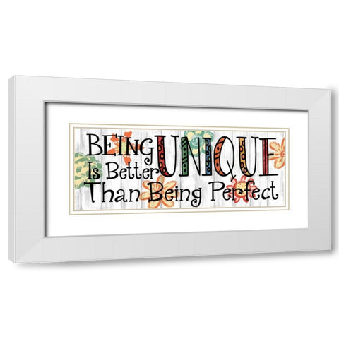 Being Unique White Modern Wood Framed Art Print with Double Matting by Knutsen, Conrad