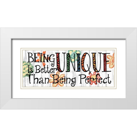Being Unique White Modern Wood Framed Art Print with Double Matting by Knutsen, Conrad