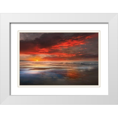 Before The White Modern Wood Framed Art Print with Double Matting by Calascibetta, Mike