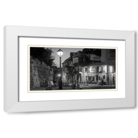 Twilight at Maison White Modern Wood Framed Art Print with Double Matting by Delimont, Danita