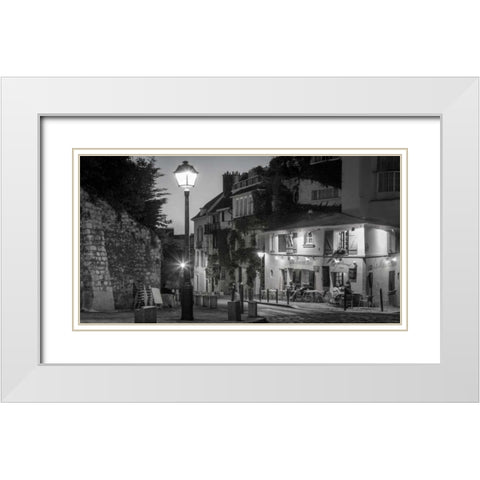 Twilight at Maison White Modern Wood Framed Art Print with Double Matting by Delimont, Danita