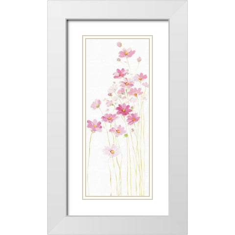 Pretty in Pink II White Modern Wood Framed Art Print with Double Matting by Swatland, Sally