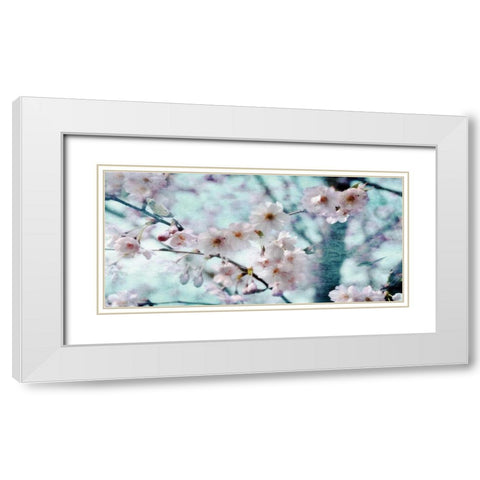 Butterflies and White Modern Wood Framed Art Print with Double Matting by Weisz, Irene