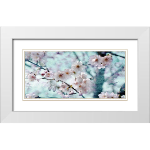 Butterflies and White Modern Wood Framed Art Print with Double Matting by Weisz, Irene