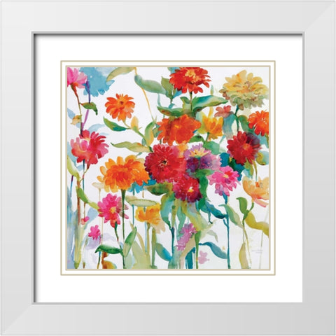 Zinnia Mixer II White Modern Wood Framed Art Print with Double Matting by Troise Heidel, Theresa