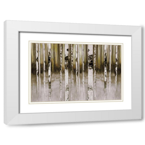 Fern Creek White Modern Wood Framed Art Print with Double Matting by Jill, Susan