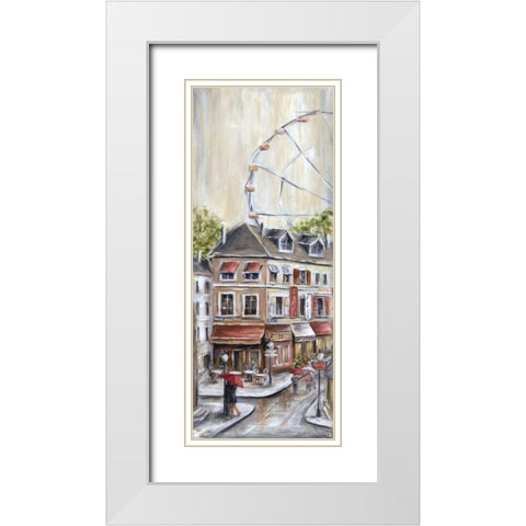 Paris Under the White Modern Wood Framed Art Print with Double Matting by Dunlap, Marilyn