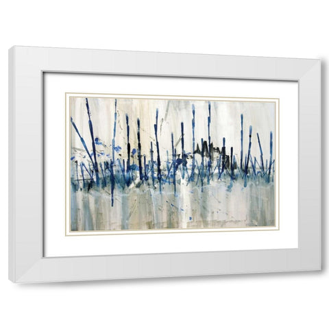 Marshes Edge White Modern Wood Framed Art Print with Double Matting by Jill, Susan
