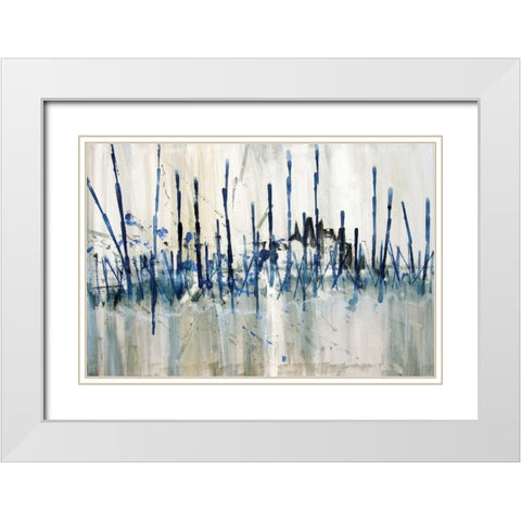 Marshes Edge White Modern Wood Framed Art Print with Double Matting by Jill, Susan