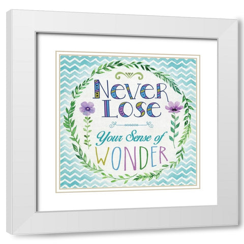Sense of Wonder White Modern Wood Framed Art Print with Double Matting by Knutsen, Conrad