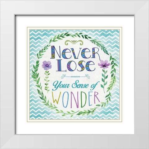 Sense of Wonder White Modern Wood Framed Art Print with Double Matting by Knutsen, Conrad