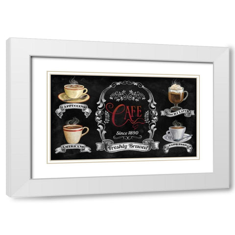 Fresh Brewed White Modern Wood Framed Art Print with Double Matting by Knutsen, Conrad