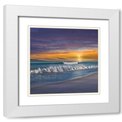 Endless Summer White Modern Wood Framed Art Print with Double Matting by Calascibetta, Mike